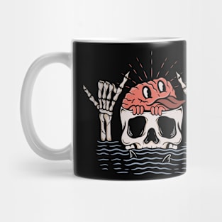 Skull brain Mug